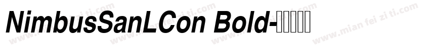 NimbusSanLCon Bold字体转换